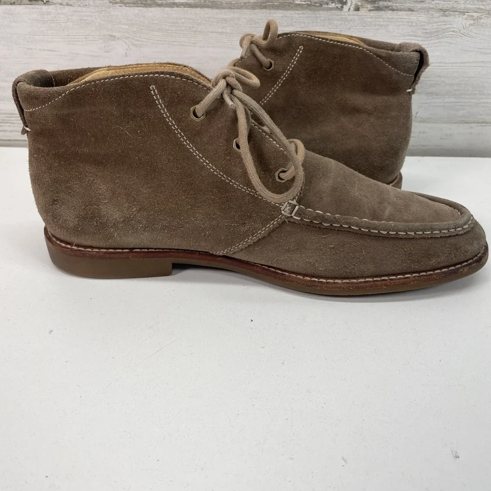 UGG Boots Via Lungarno Mens 9.5 Moc Toe Ankle Chukka 1000715 Brown Suede Lace Up